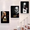 Classic Movie Gangsters The Godfather Poster HD art canvas painting home living room bedroom bar aesthetic decoration