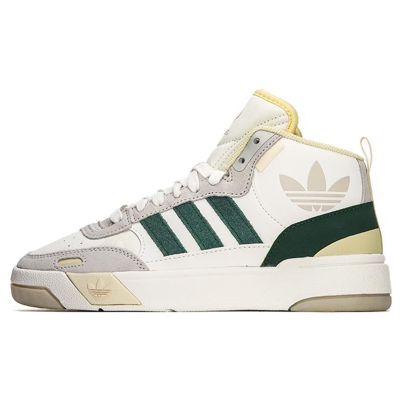 Adidas Originals Post Up Comfortable Mid-Top Skate Shoes Unisex Skate Shoes White Green Yellow GV9318