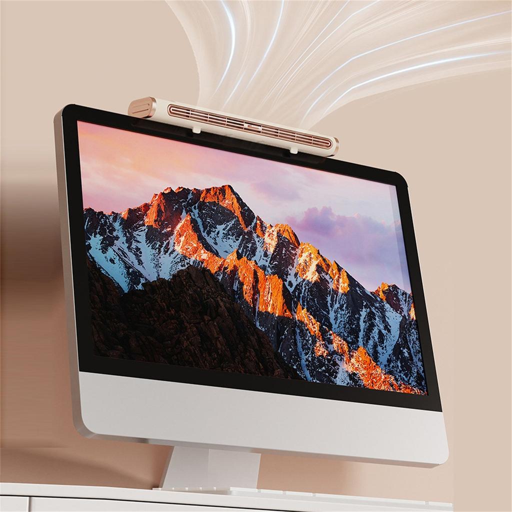 Ventilador de torre silencioso, condicionador de cabeça remoto automático portátil, condicionador pessoal USB de alta eficiência e economia de energia