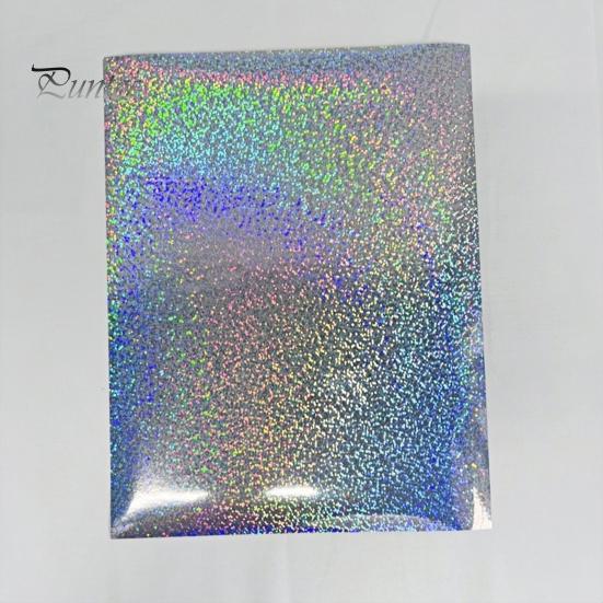 Holographic Vinyl for DIY Projects 2PCS Laminating Film, with Rainbow Shimmering Effect, Waterproof Festive Effect Sheets Scratch-Proof Precoated