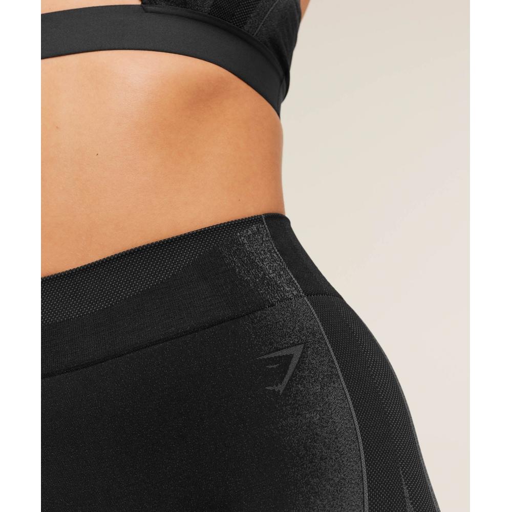 Gymshark Charge Seamless Leggings Black Graphite Grey B4b8s Bb29