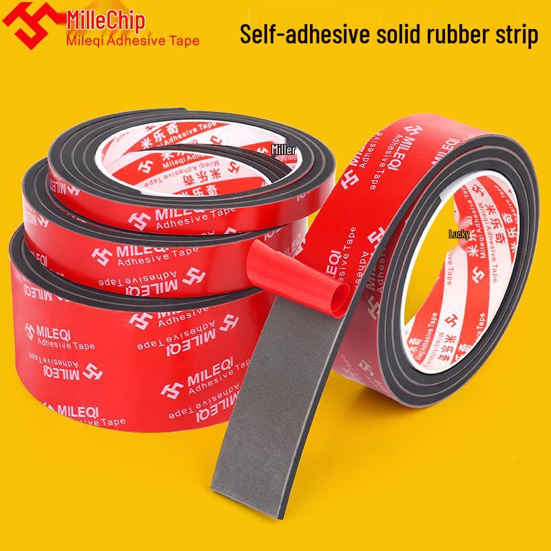 Mileqi EPDM Self-Adhesive Shock-Absorbing Anti-Slip Rubber Pad Strip