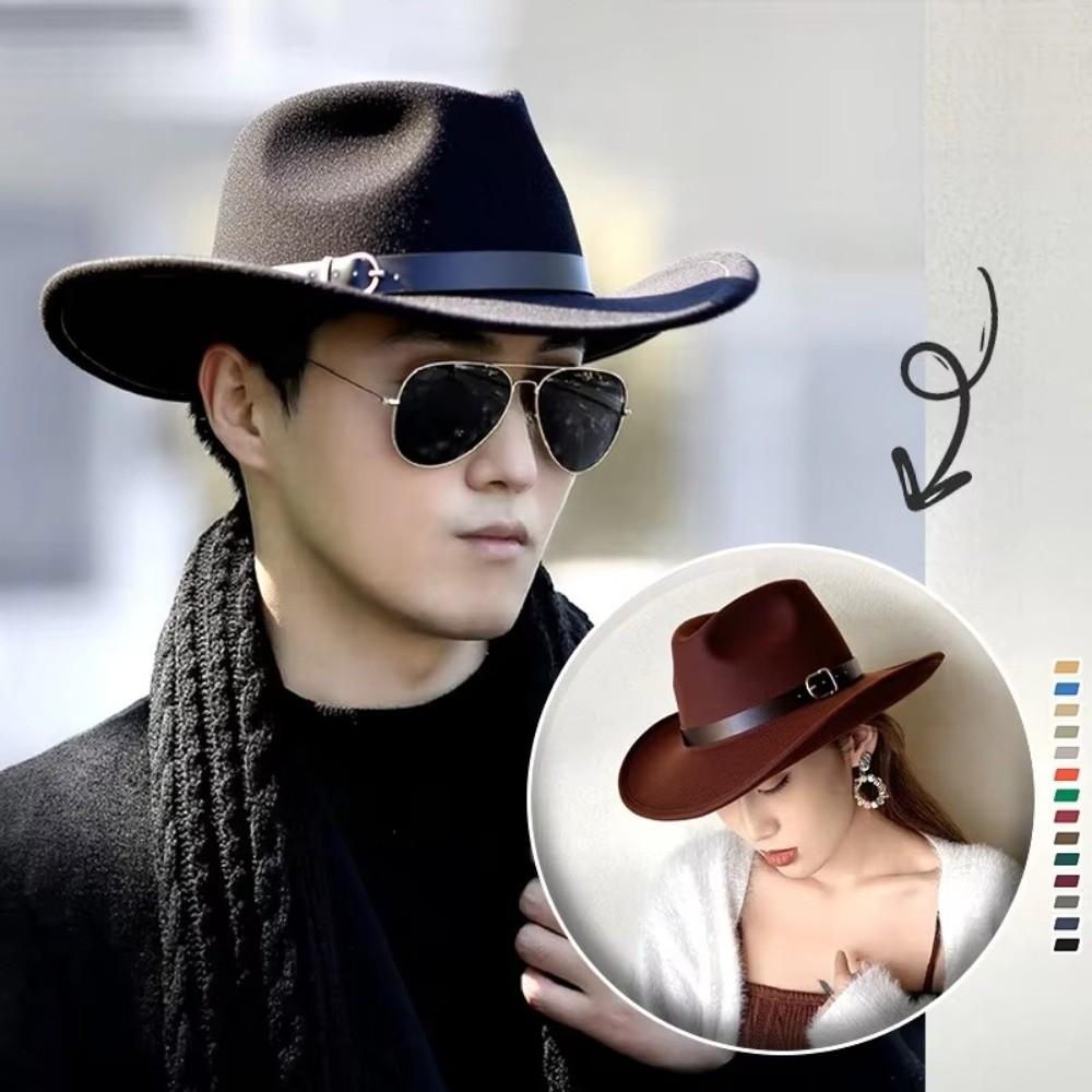 Daily Wear Cowboy Hat Retro Jazz Cap New Gentleman Hat  Autumn Winter
