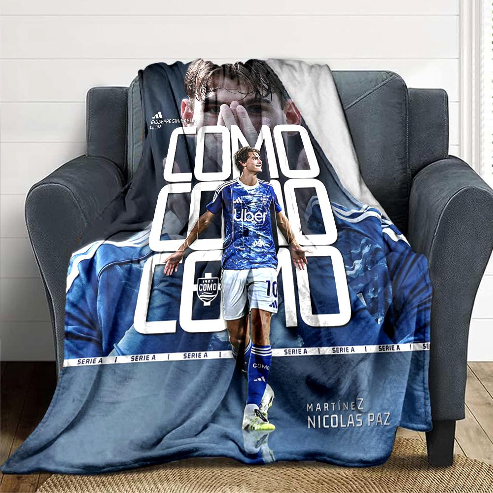 Football Player Action Blankets Flannel Printed Breathable Warm Throw Blanket for Home Office Bedspreads 0708a56