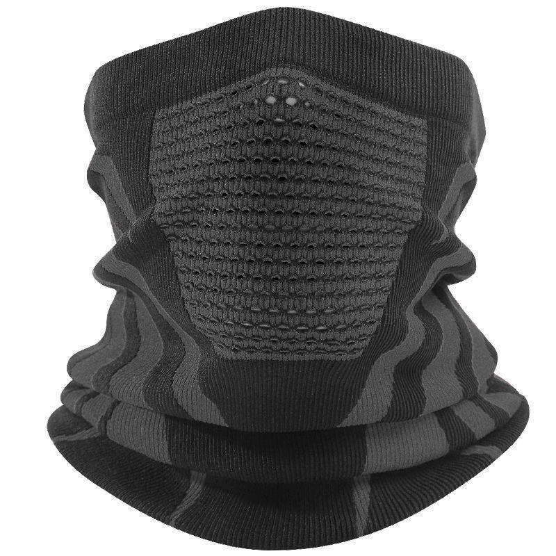 

Ветрозащитная теплая велосипедная маска для лица и гетра для шеи для занятий спортом на открытом воздухе - осенне-зимний дышащий шарф для мужчин и женщин One Size