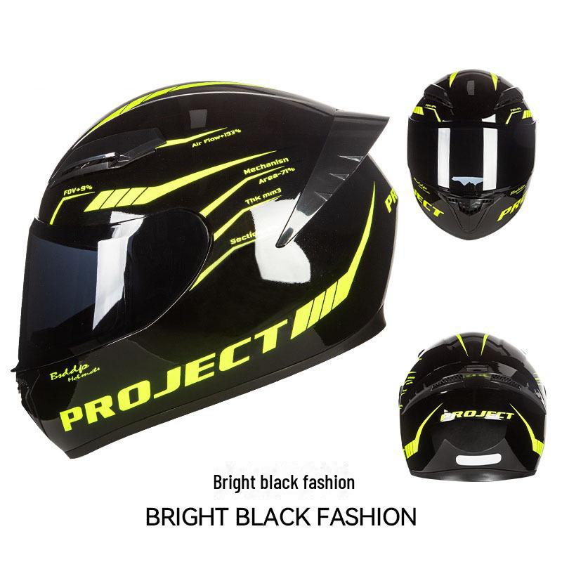 

Универсальный сертифицированный 3C полнолицевой мотоциклетный шлем для всех сезонов - мужская и женская защитная экипировка 2XL