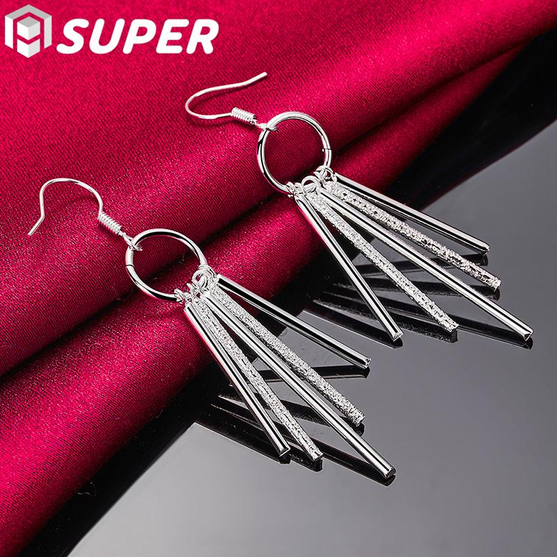 925 Sterling Silver Tassel Fashion Jewelry