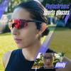 Kapvoe Light Weight Photochromic Running Sunglasses Sports for Men Marathon Cycling Glasses Mountain Bicycle Goggles Eyewear