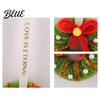 Holiday Door Decoration Handmade Pipe Cleaner Christmas Wreath Ornament Chenille Stems Mini Bow Bell Crafts with Bells for Window Fireplace