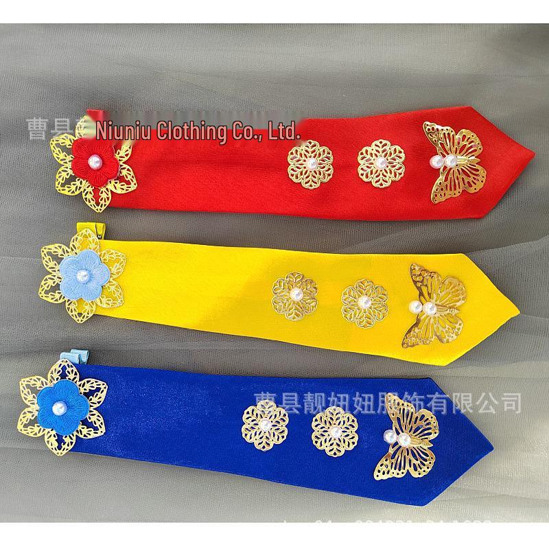 Korean Gold Stamping Hairband - Traditional Ethnic Hair Accessory for Women, Perfect for Festivals and Hanbok Styling