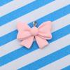 5pcs Cute Bowknot Resin Solid Color Pendant Butterfly Knot Charms Jewelry Making Accessories DIY Earrings Necklace Trend Beads