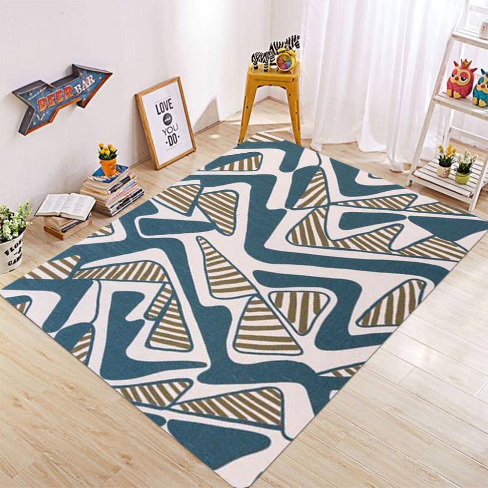 

Twisted Artistic Lines Carpet Living Room Sofa Door Mat Decoration Anti Slip Floor Mat Household Items Can Be Washed with Water 50X80CM