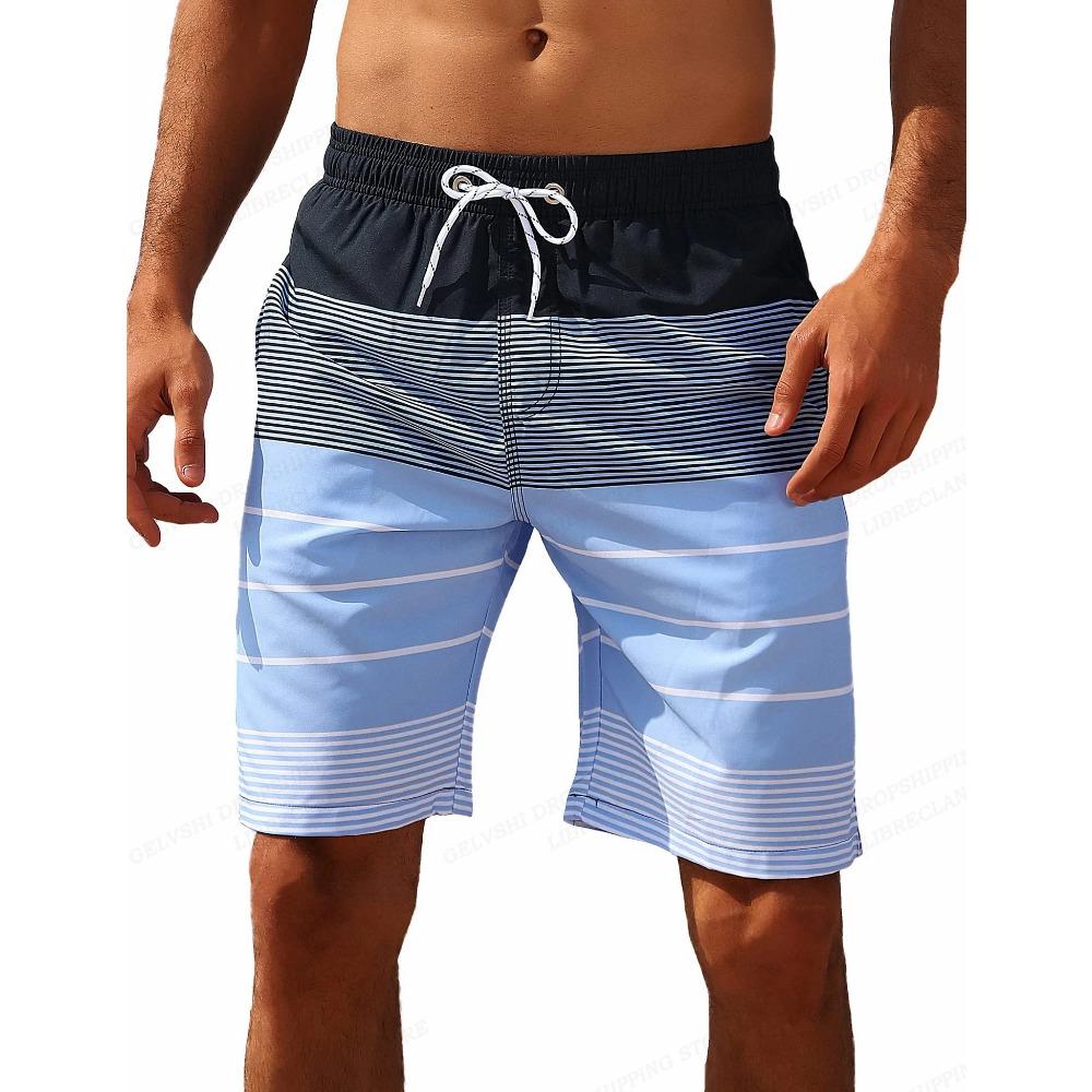 Letní dovolená Pánský potisk palmy Šortky v pase Šortky Móda Plavky 3D potisk Prodyšné krátké streetwear