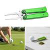 Golf Divot Repair Tool Grooves Cleaner Golf Fork Lawn Maintenance Repair Tool Foldable Pitchforks Turf Tool Enduring