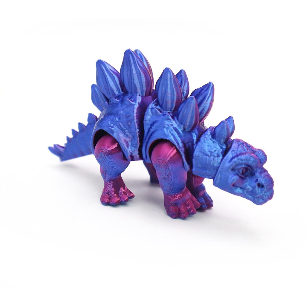 Jurassic 3D Printing Stegosaurus Toy Simulation Dinosaur Figure Model Creative Gift Office Home Decoration Joints Movable