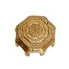 Hand Crafted Brass Pooja Chowki, Chowki For God Idols, Temple Decor, Gold