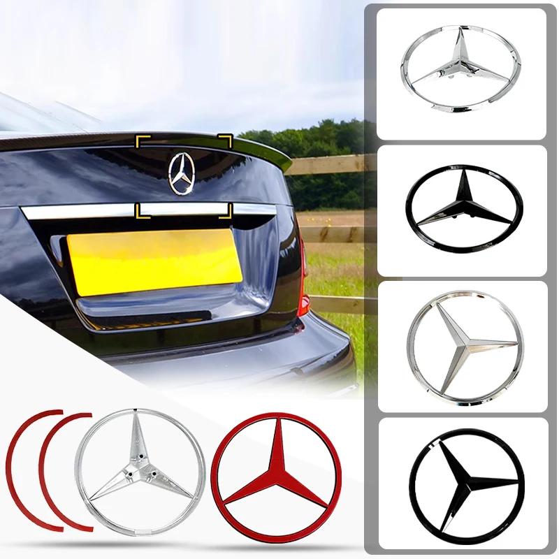 Benz A-CLASS A180 A200 A250 A45 AMG W176 A1768170016 ABS Tail Star Emblems Black Silver Rear Trunk Star Logo Stickers Badges