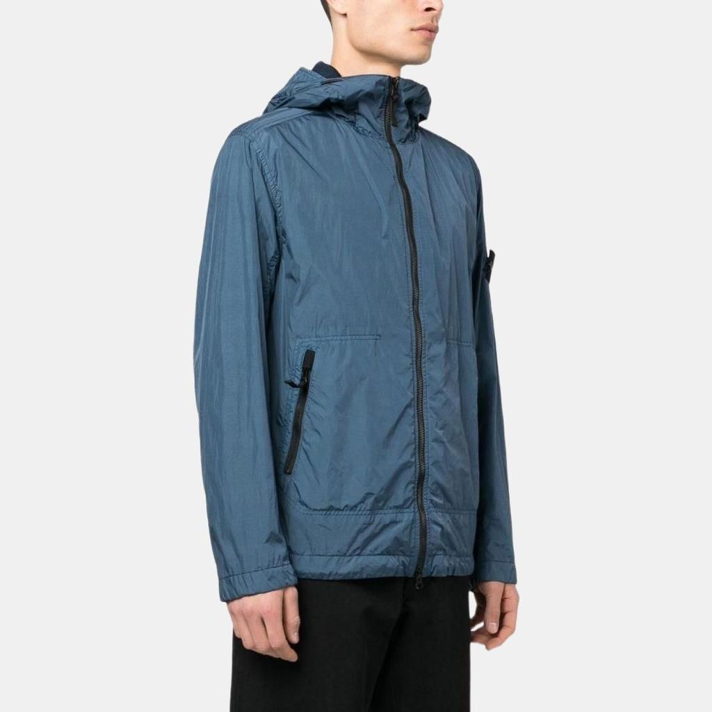 STONE ISLAND Crinkle Reps Light Hooded Jacket 'Dark Blue' Men's 781540522-V0024