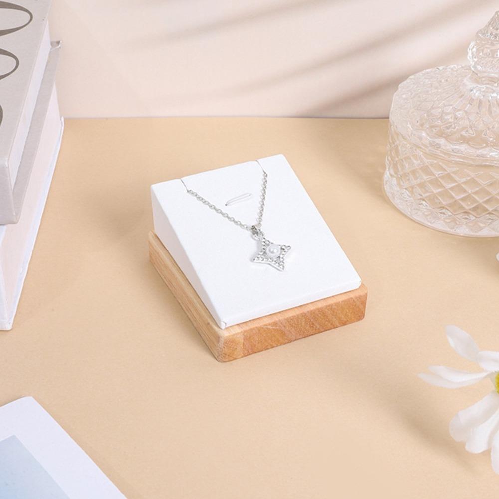 Pendant Display Necklace Display Stand Bamboo Material Jewelry Display Rack