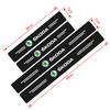 4 stuks Auto Deurplaat Koolstofvezel Drempelbeschermer Sticker voor Skoda Superb Octavia Kodiaq Yeti Rapid Karoq Fabia Kamiq Enyaq Vis