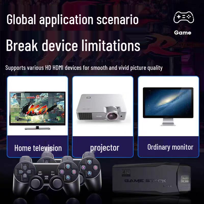 Wireless Retro Arcade Console with Dual Controllers