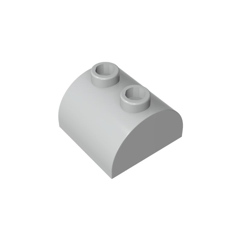 

Rainbow Pig MOC Parts 30165 Slope Curved 2x2 Double with 2 Hollow Studs Brick Building Block Particle DIY Kid Brain Toys Gift світло-сірого кольору