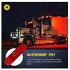 6-Pack Red LED Side Marker Clearance Lights 12V Waterproof Trailer Marker Lamps for Truck RV Heavy Duty Universal Fit