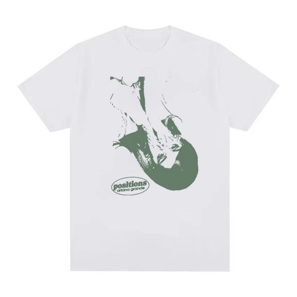 

Ariana Grande Positions Album Aesthetic T Shirt Men Women Retro ONeck Oversized Cotton Tshirts Hip Hop Fashion Clothing Tshirt 2XL