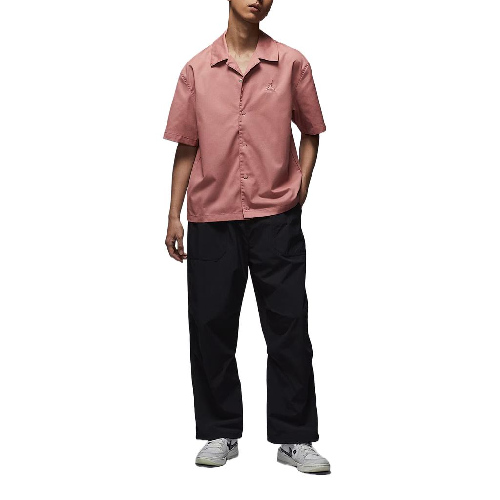 Jordan Essentials Statement Jumpman Comfortable Fashion Simple Versatile Solid Color Short Sleeve Shirt Men Tops Rust-Pink FN4626-685