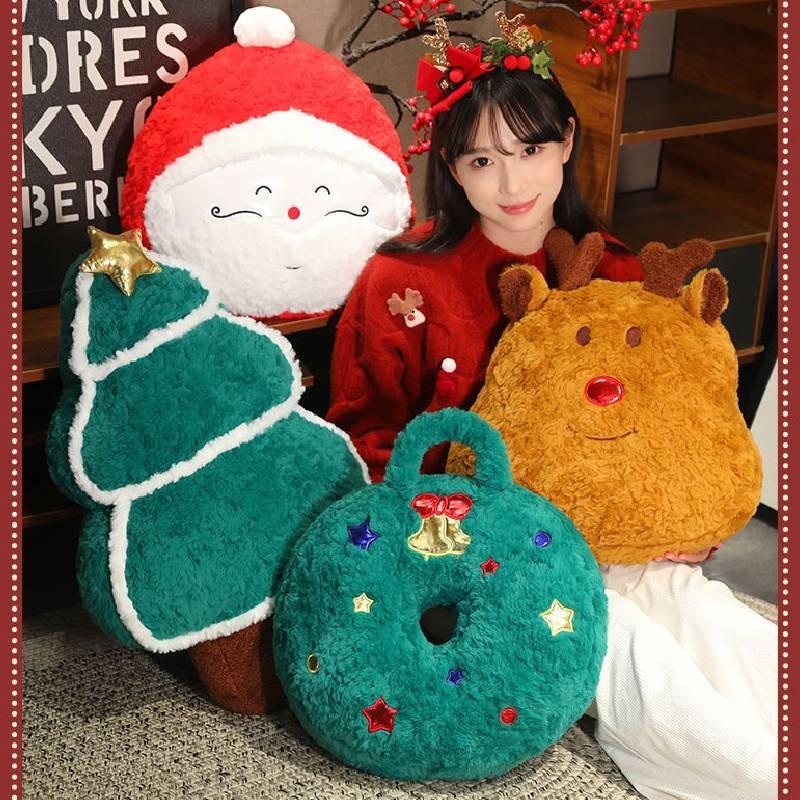 Santa Claus Christmas Tree Candy Elk Plush Toy Cartoon Doll Gift Decoration