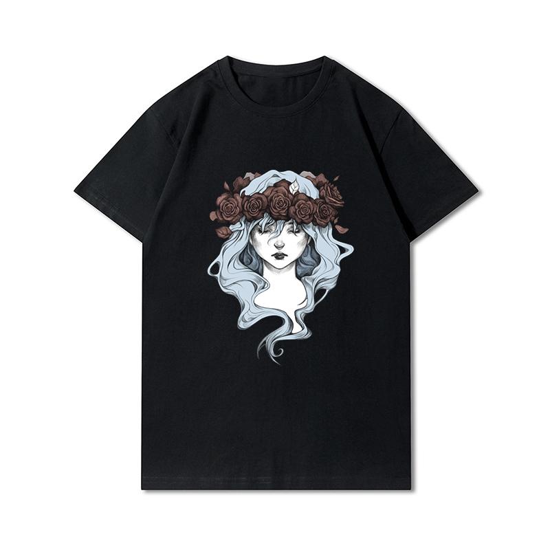 

Большие размеры 100 узоров, летние черные футболки большого размера для мужчин и девочек, повседневные топы с короткими рукавами и принтом аниме, футболки из 100% хлопка с круглым вырезом XL