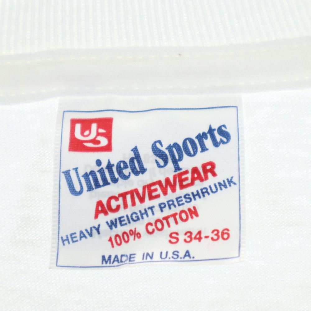 United Sports 90s Made in USA Old Short sleeve Single stitch T-shirt S Men's Used