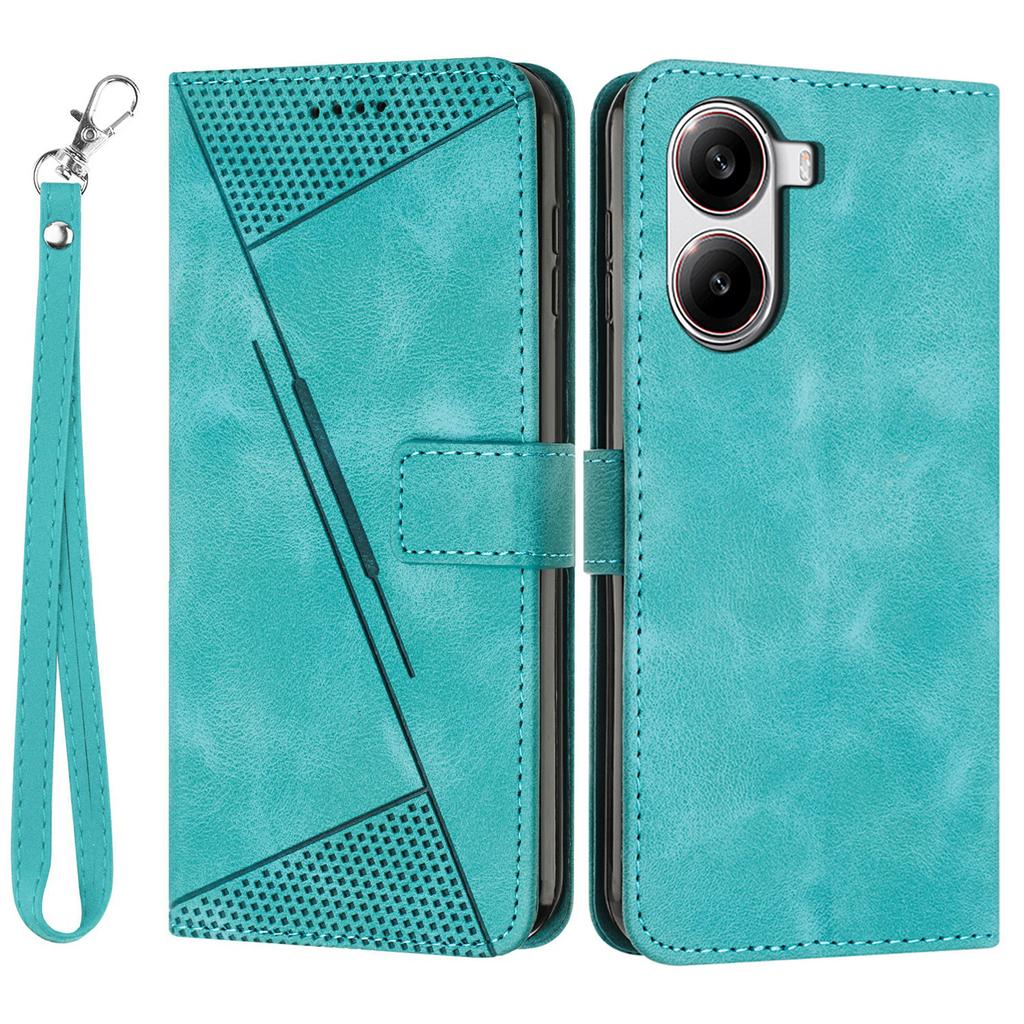 For Xiaomi Redmi Turbo 4 5G/Poco X7 Pro 5G Case Handbag Imprinted Triangle Leather Phone Cover