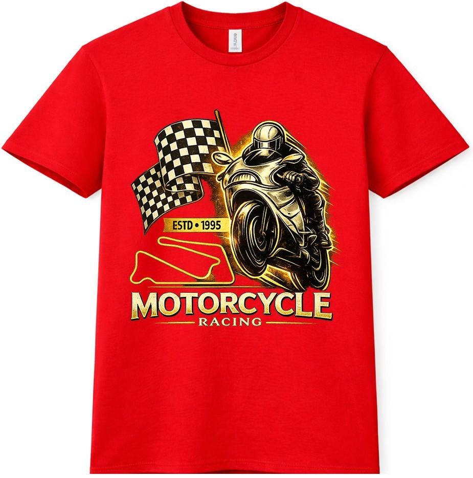 Motorcycle T Shirt Sport Bike Racing Biker Graphic Rider Tee