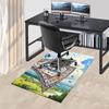 1pc Anime Cat on Flying Rug Chair Mat - Office Desk Pad, Non-Slip Carpet for Home Decor, Seasonal Gift, Suitable for Office and Living Room.A075