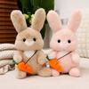 Cute Sitting Position Radish Rabbit Doll Plush Toy Cute Little Rabbit Doll Girls Holiday Gift Rag Doll