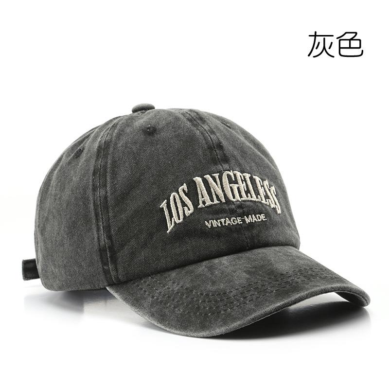Washed old letter embroidery men's baseball cap outdoor sports women's sunscreen sun hat baseball hat