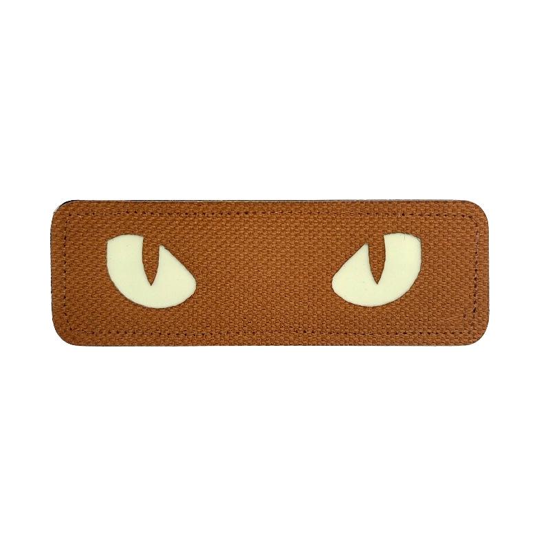 Glow-in-the-Dark Reflective Cat Eye Devil's Eye Monster Velcro Patch for Bags and Armbands