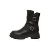 Thick-soled Belt Buckle Martin Boots Women's Autumn and Winter New Versatile Short Women's Boots Knight Boots Short Boots
