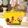 Holiday Gift Bag Features a Colorful Rooster Versatiled Storage Basket for Eggs and Candy for Parties Decoration
