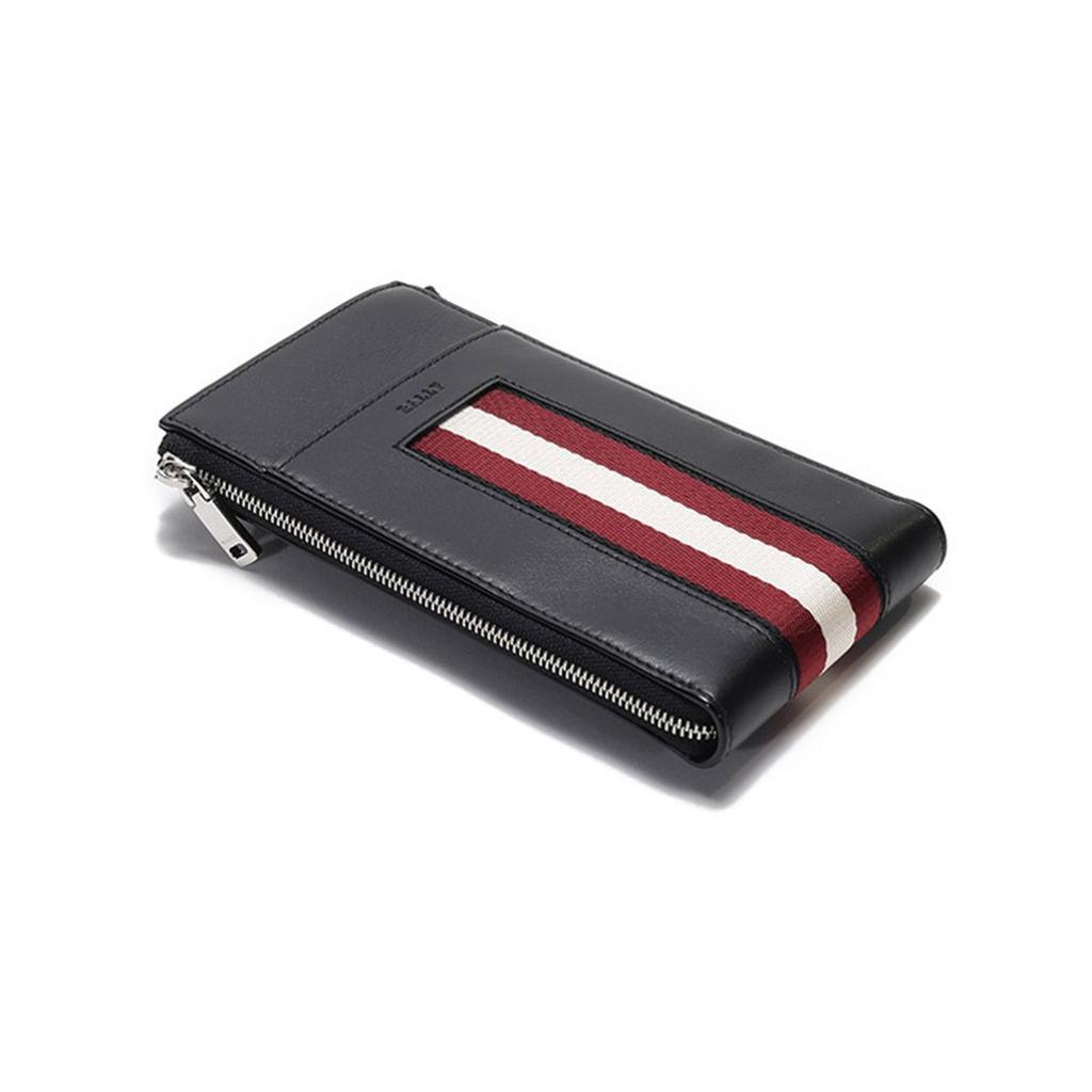 Bally Striped Neck Hanging Bag Fabric Phone Crossbody Shoulder Bag Men Bags Black BELET-HP-100