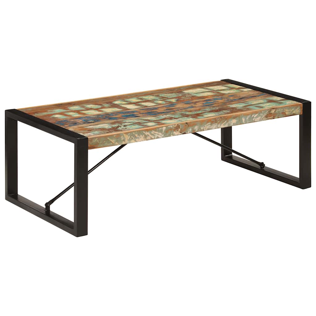 Vidaxl Coffee Table, 120 X 60 X 40 Cm, Solid Reclaimed Wood