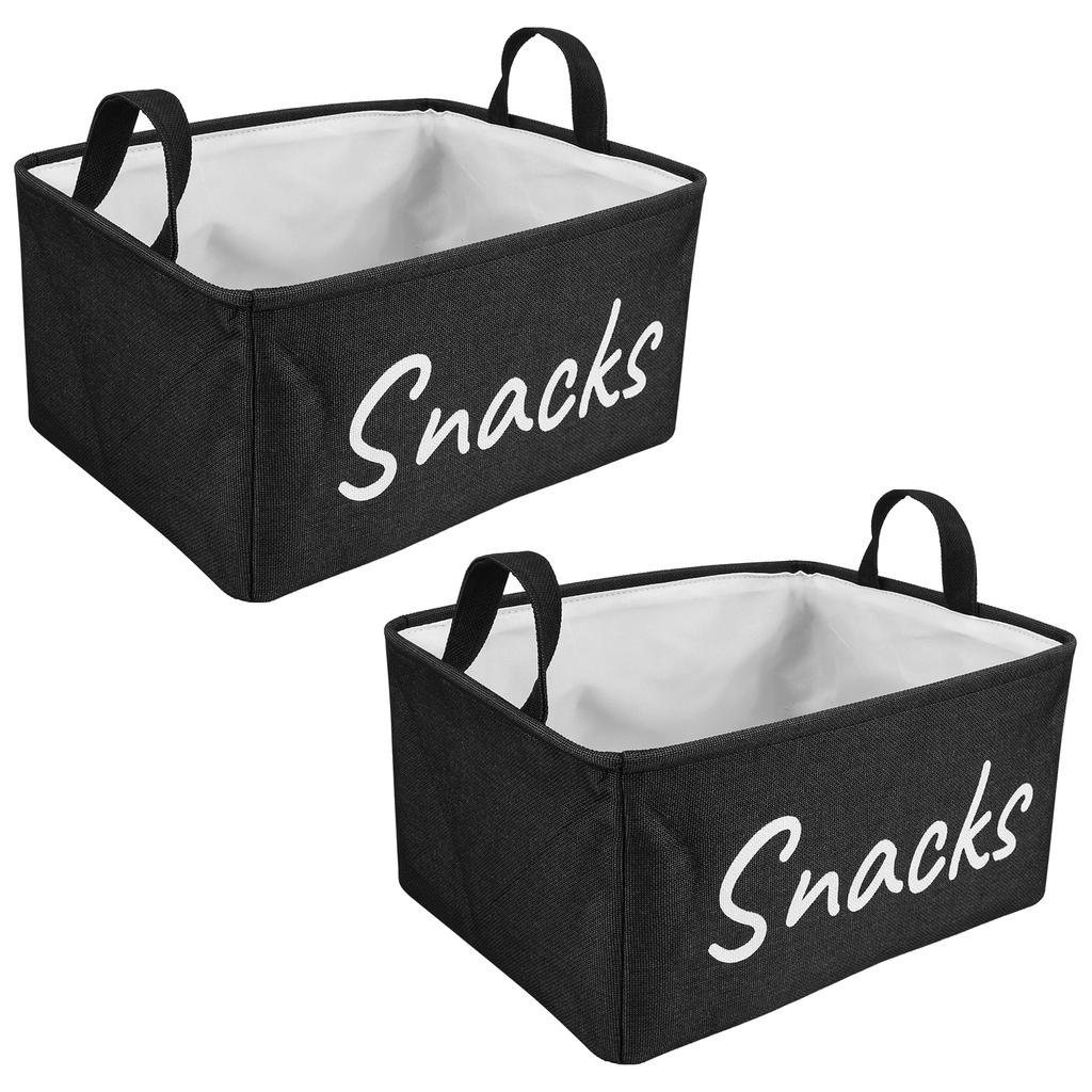 Fabric Desktop Snack Storage Basket Storage Basket Household Wardrobe Miscellaneous Box Portable Snack Foldable Storage Basket