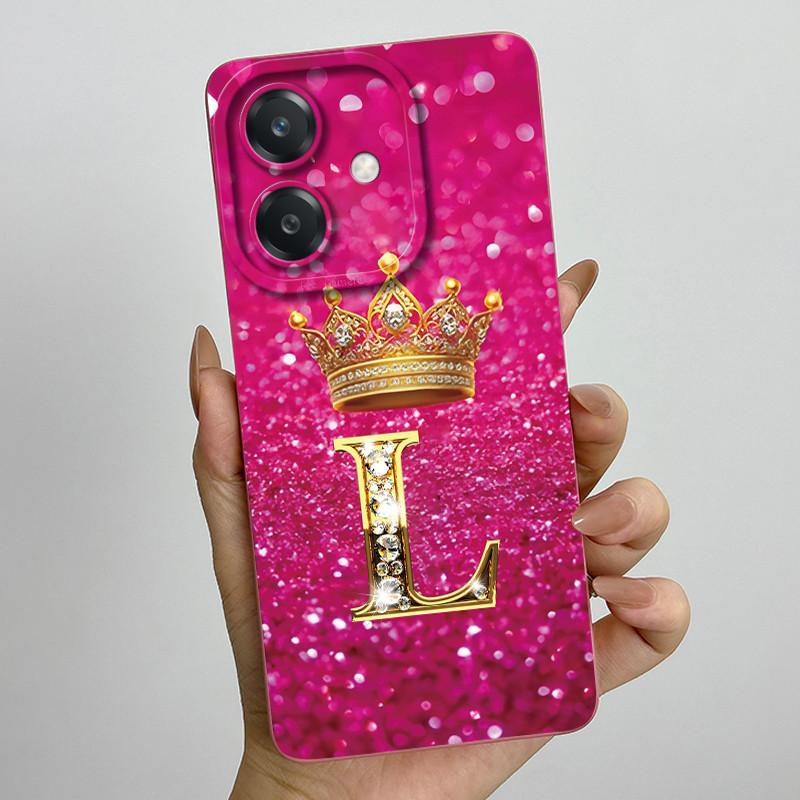 For Oppo A60 5G Case Silicon Crown Letter Shockproof Coque For OPPO A3 5G CPH2683 Cover For OPPO A3X A 3X A40 A40m 4G Phone Case