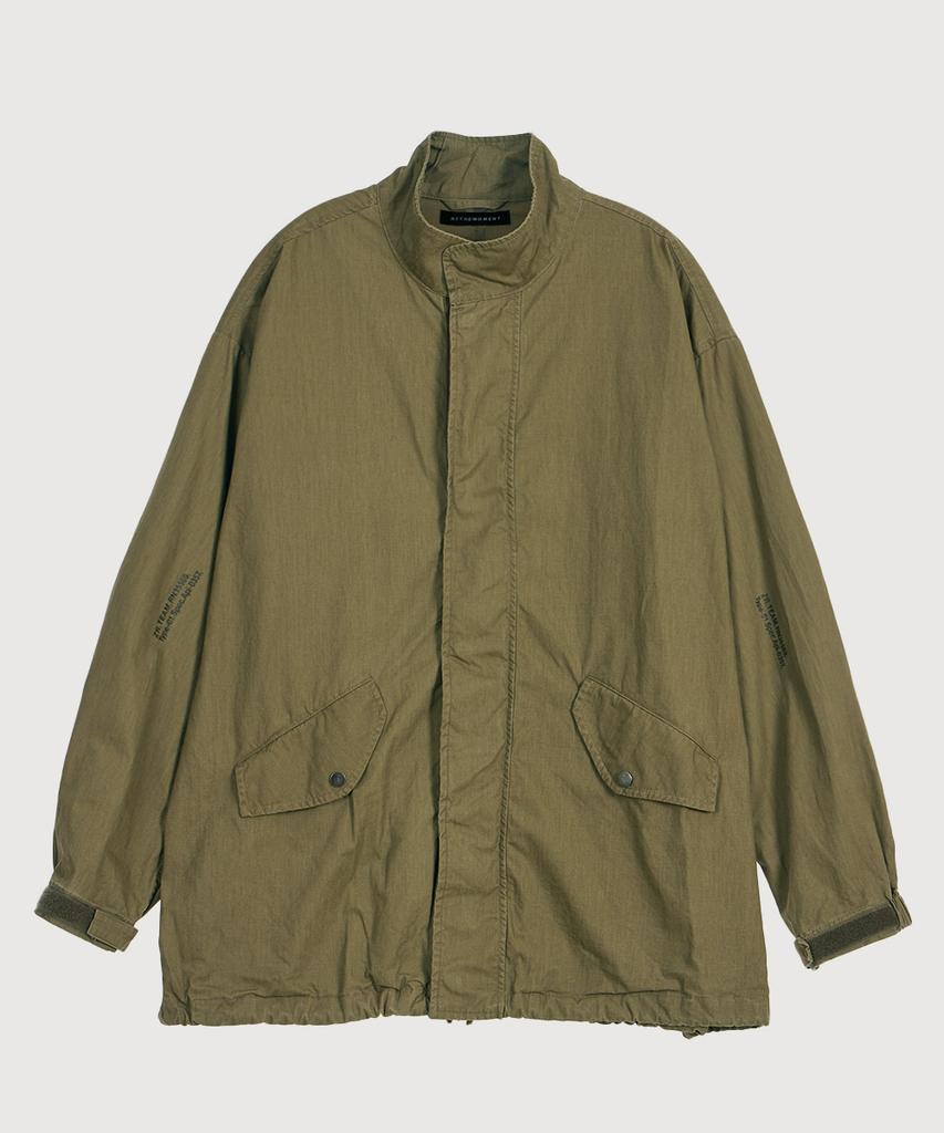 At The Moment Garment Washed Cotton Field Jacket_Olive