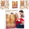 Christmas Countdown Calendar With Maple Leaf Girl And Ballet Dancer Acrylic Holiday Decor For Parties