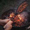 Folding Handle Grilled Fish Net Nonstick Barbecue Mesh Grilling Basket  DIY Cooking