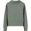 Anta Trainingsserie Einfarbig Bequem Atmungsaktiv Vielseitig Rollkragen Locker Sweatshirt Damen Sweatshirt Frucht-Tee-Grün 162447730S-4
