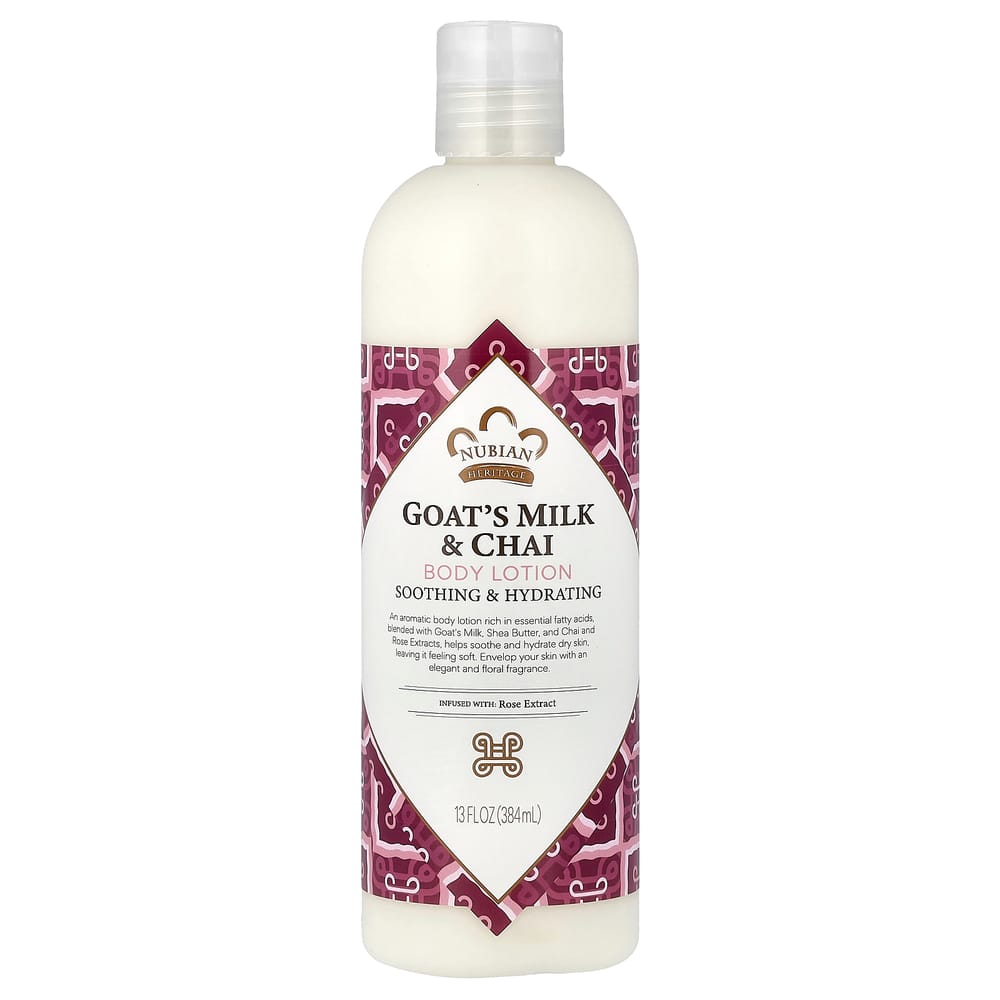 

Nubian Heritage Body Lotion Goat s Milk & Chai, 13 fl oz (384 ml) 384ml - 1 ea