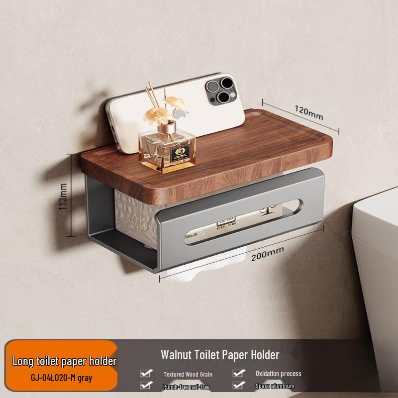 Handun C5 Punch-Free Wall-Mounted Tissue Box with Storage